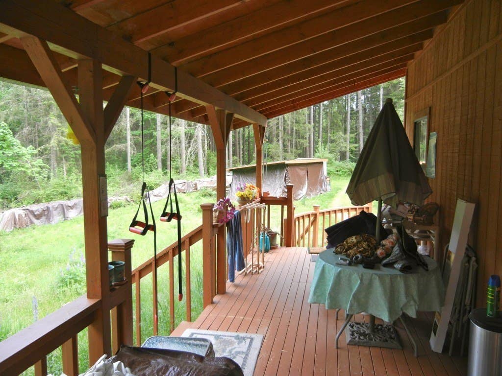 The deck at the homestead