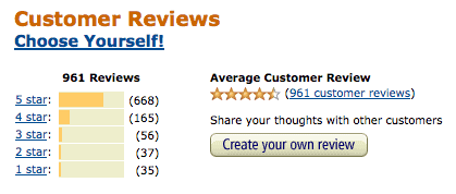 Amazon reviews for Choose Yourself