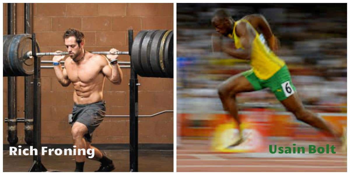 Rich Froning and Usain Bolt
