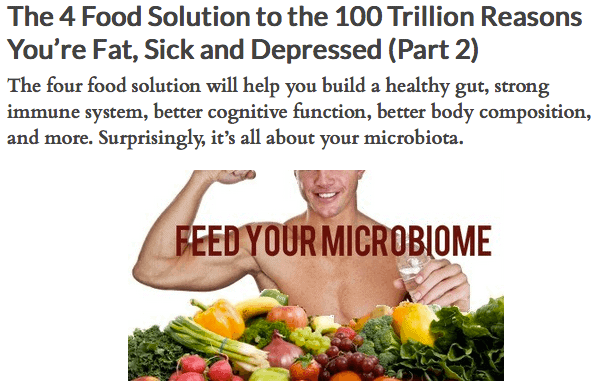 The 4 Food Solution to the 100 Trillion Reasons You’re Fat, Sick and Depressed