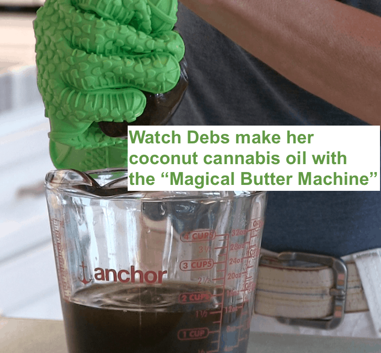 Making coconut cannabis oil