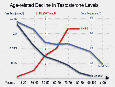Testosterone decline