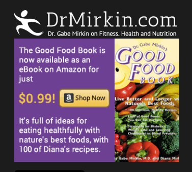 dr. mirkin and his wife, Diana, have a cookbook