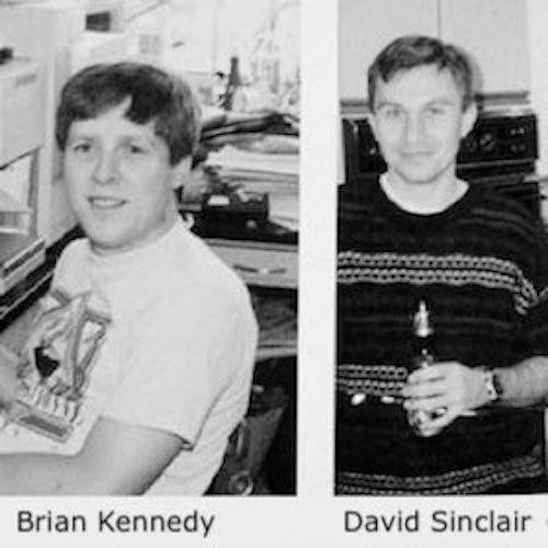 Lab mates Professor Brian Kennedy and David Sinclair