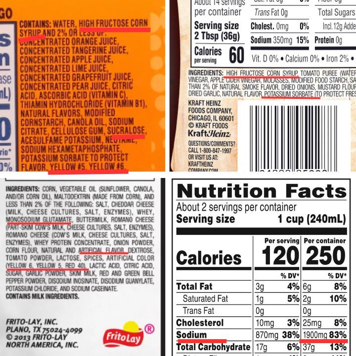 ultraprocessed food labels